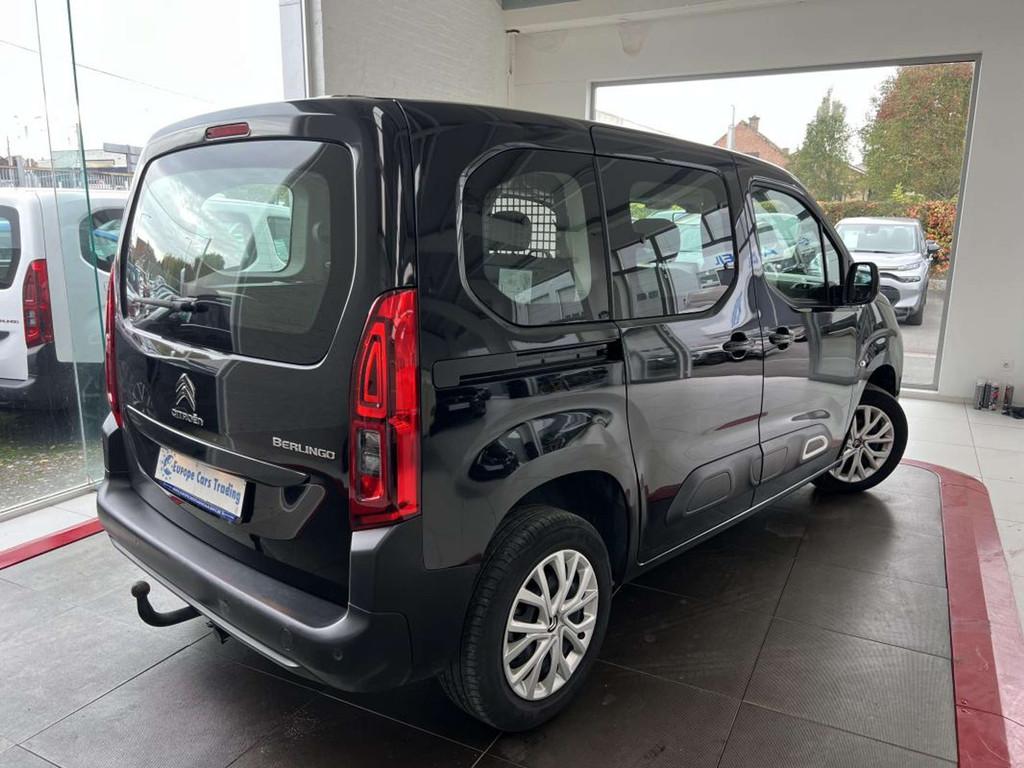 Citroën Berlingo 1.5 130CH BVA utilitaire 1ÈRE MAIN 20653, Automaat, Stof, Gebruikt, Zwart