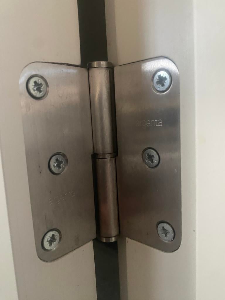 Scharnieren inox, Ophalen, Zo goed als nieuw, Inox, Scharnier