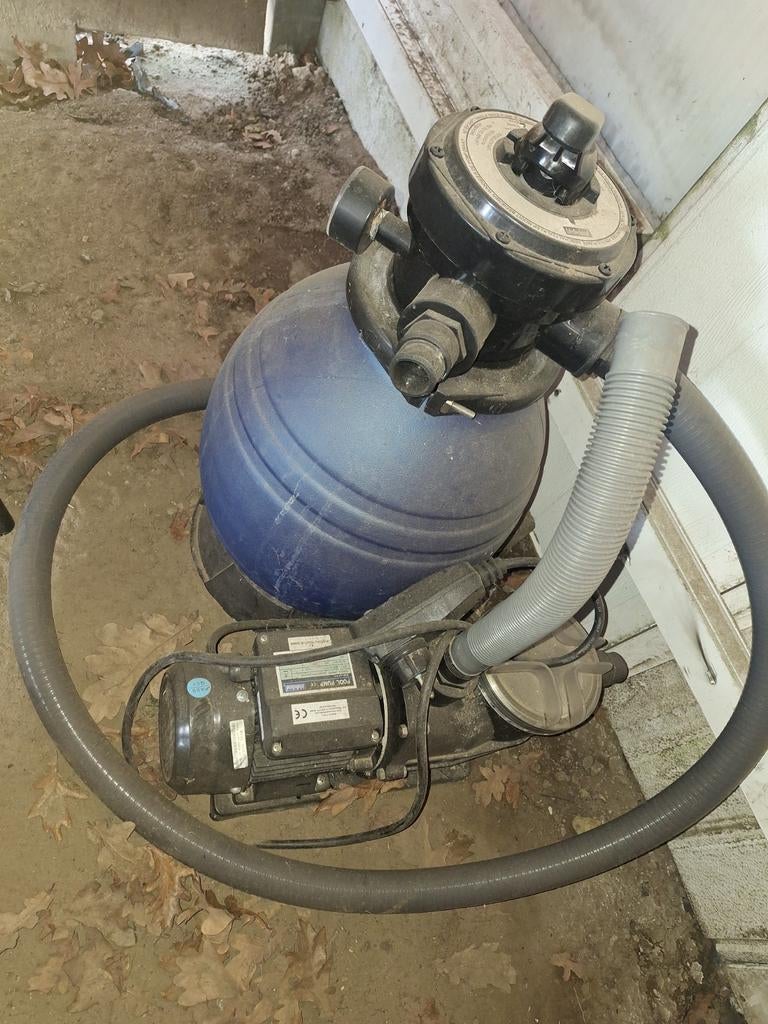 Zwembad 3.8m - 1.8m - 1m met glas filter, Tuin en Terras, Zwembad-toebehoren, Ophalen, Gebruikt, Filter