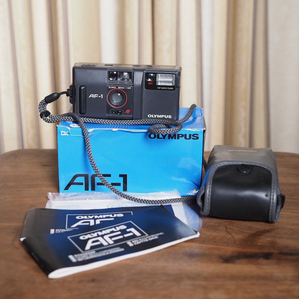 olympus fototoestel AF-1 AF1 35mm 2.8 getest met film, Ophalen of Verzenden, Gebruikt, Compact, Olympus