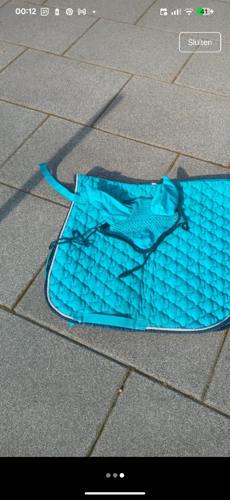 Zadeldoek / setjes, Full (L), Dressuurdekje, Ophalen of Verzenden, Gebruikt