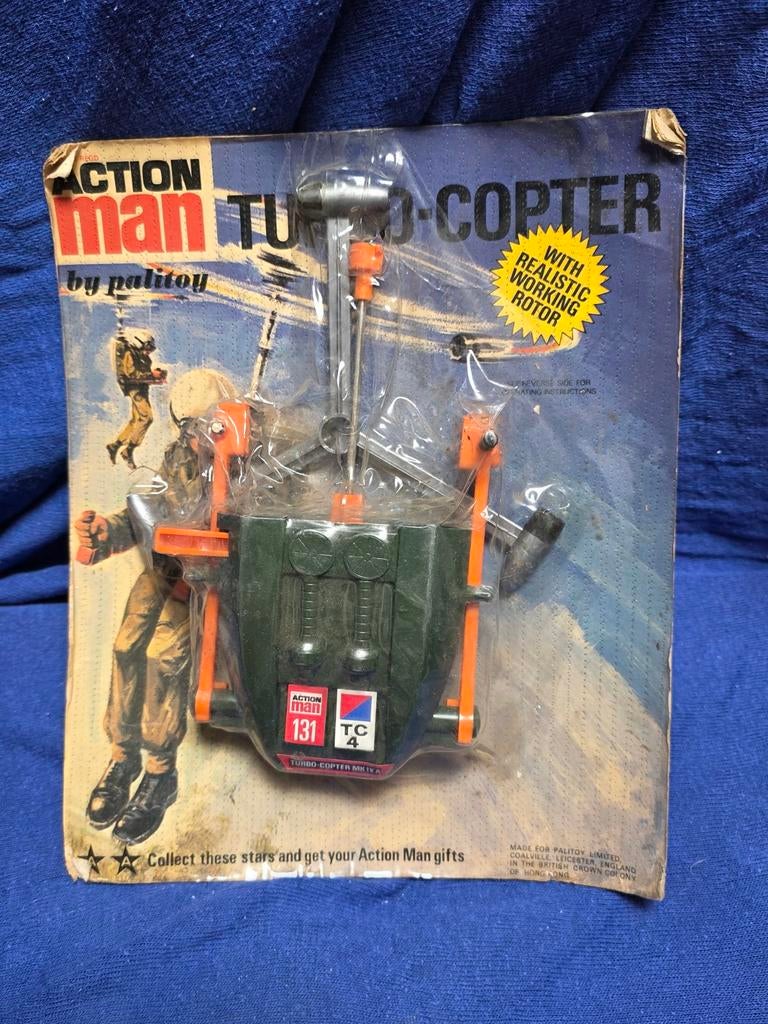 Turbo-Copter Action Man de la marque Palitoy. Année 70 . Reg, Collections