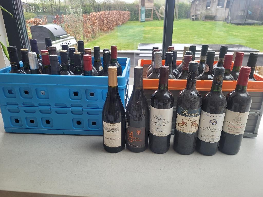 Wijn lot uit kelder, Verzamelen, Wijnen, Ophalen, Zo goed als nieuw, Frankrijk, Rode wijn