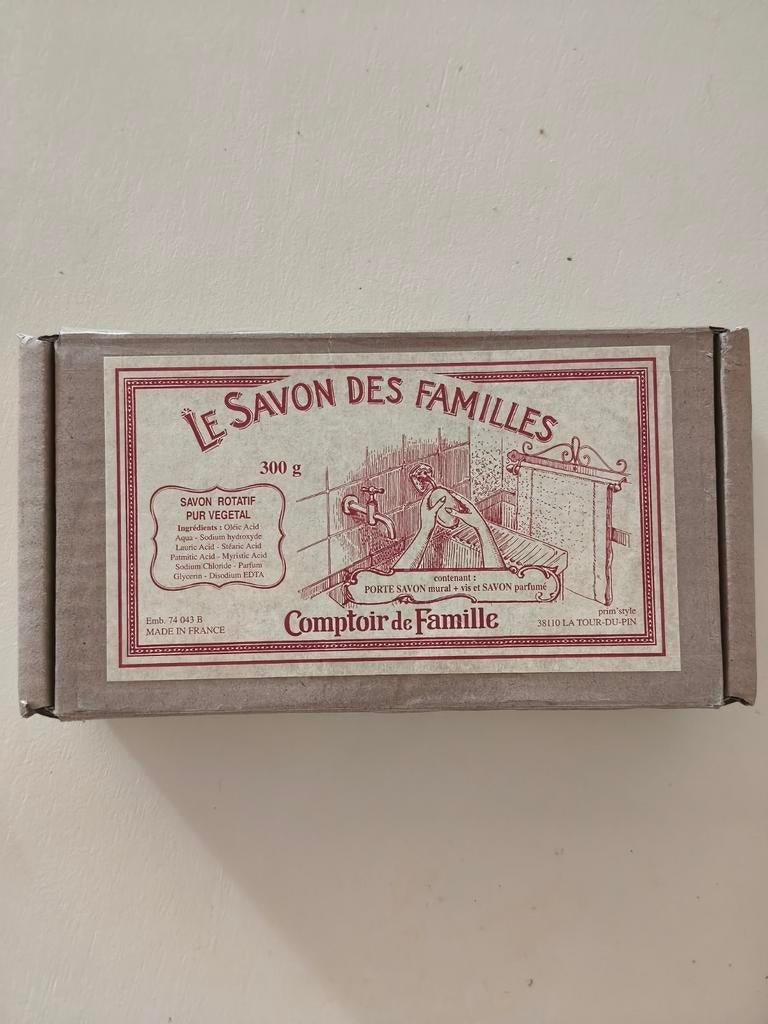 Zuivere plantaardige roterende zeep met metalen steun Art De, Huis en Inrichting, Badkamer | Badtextiel en Accessoires, Verzenden