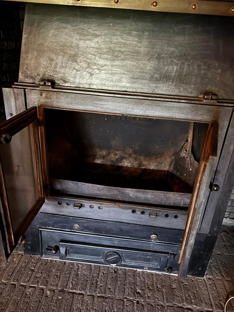 Inbouwhaard / houtcassette – zelf uit te breken, Ophalen, Gebruikt