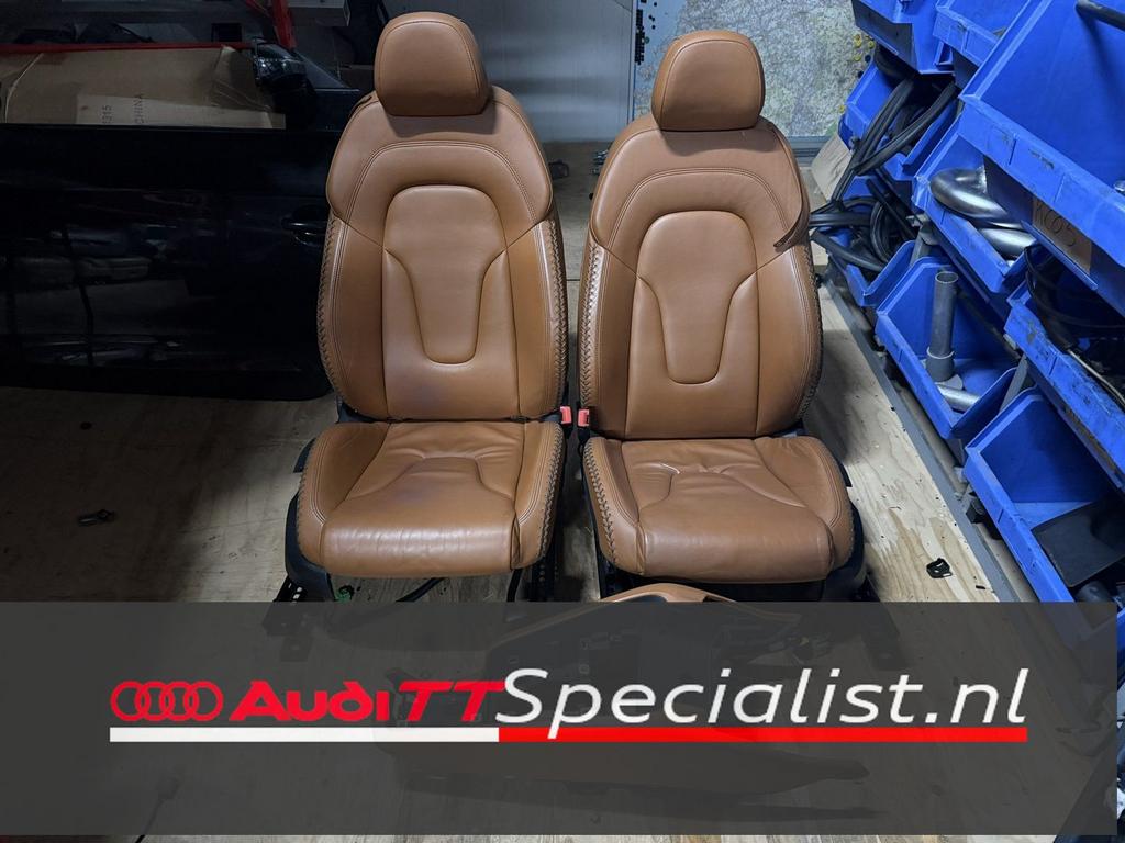 Bruin mokkasin/base ball lederen interieur Audi TT Mk2 8J ca, Auto-onderdelen, Ophalen, Gebruikt, -, Audi