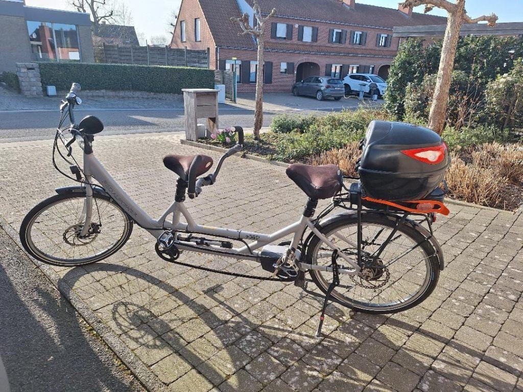 E-TANDEM PEDAL POWER, Fietsen en Brommers, Ophalen, Minder dan 10 versnellingen, PEDAL POWER, Zo goed als nieuw