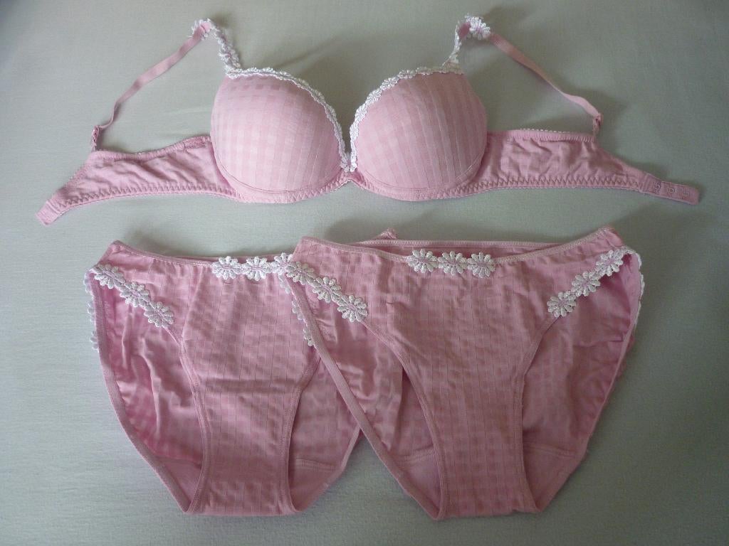 Beha met Beugel 75B + 2 Slipjes Marie Jo, Kleding | Dames, Marie Jo, Ophalen of Verzenden, Roze, Setje