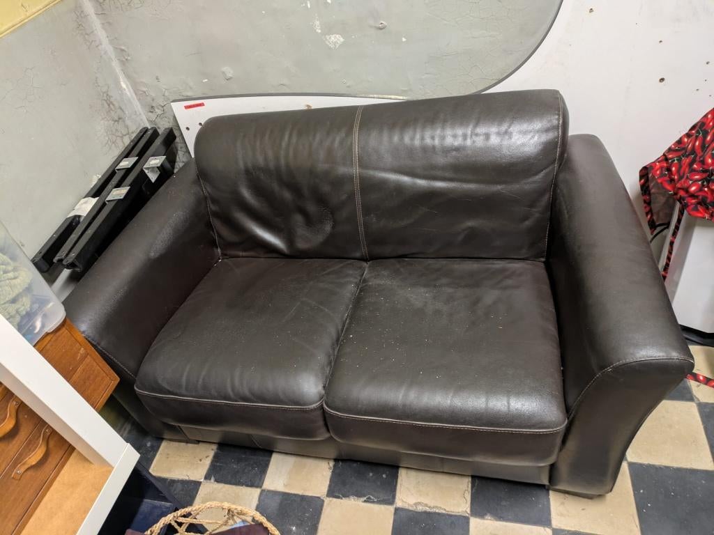 Fauteuil deux places à donner, bon état, Ophalen, Gebruikt, Kunststof