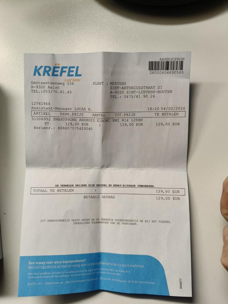Redmi note 14 4g zwart .. zo goed als nieuw.., Enlèvement