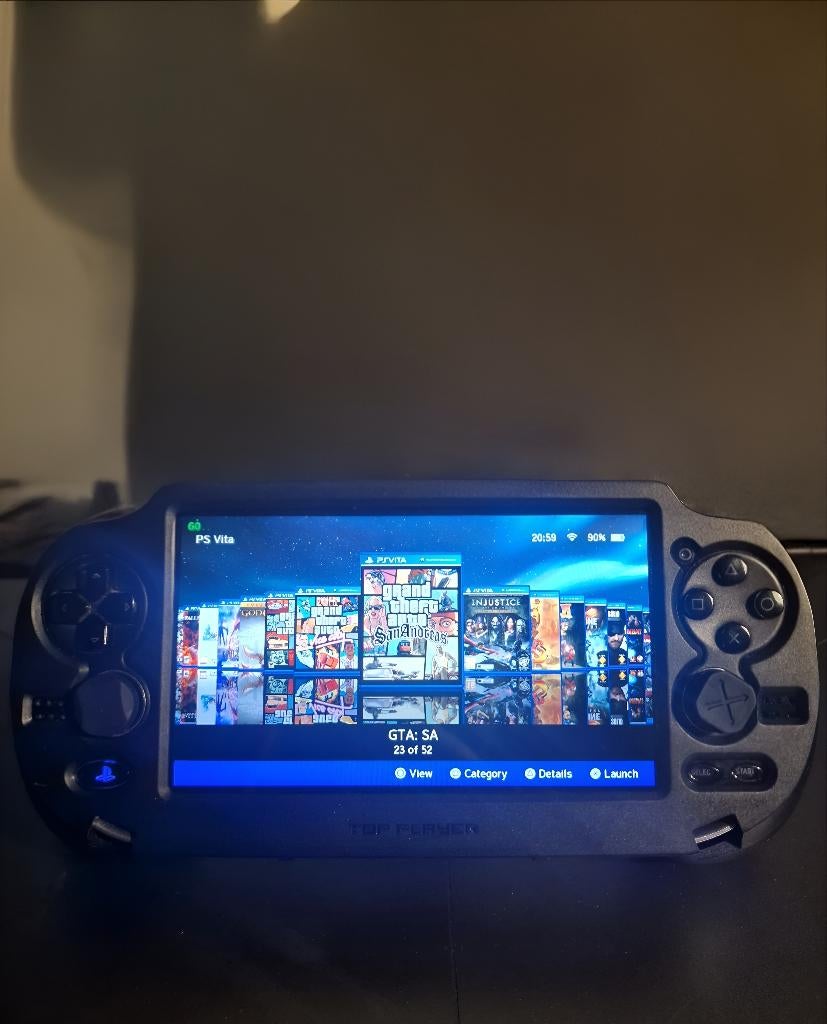 PS Vita OLED 1000 - - 256 Gb - Jeux - CFW, Consoles de jeu & Jeux vidéo, Enlèvement ou Envoi, Comme neuf, Noir, Avec caméra