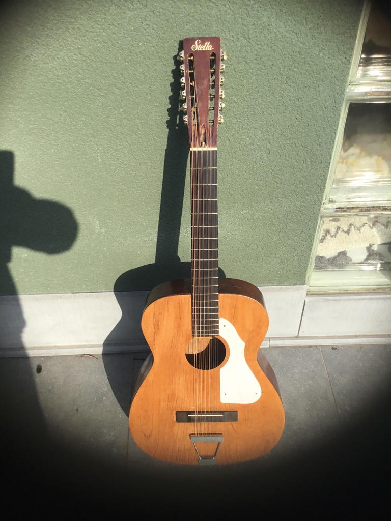 Stella 12 strings gitaar, Ophalen of Verzenden, Gebruikt, Western- of Steelstringgitaar, Met koffer