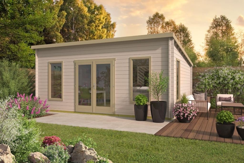 Cabane en rondins - Calpe Garden House | 44 mm | non traité, Envoi, Neuf