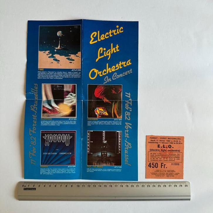 Electric Light Orchestra : concert Forest National 1982, Verzamelen, Muziek, Artiesten en Beroemdheden, Gebruikt, Overige typen