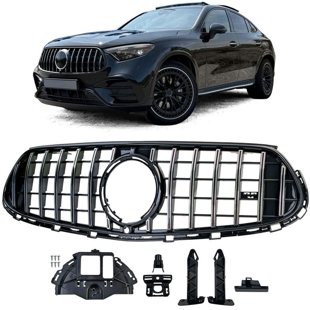 Grill Voor Mercedes GLC Coupé X254 C254 Glans Zwart Chrome B, Verzenden