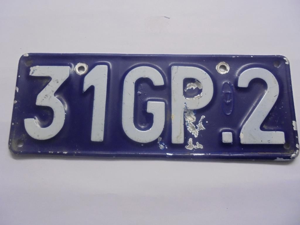 belgische nummerplaat bromfiets moto 1957 - 1972, Fietsen en Brommers, Ophalen of Verzenden, Gebruikt, Overige typen