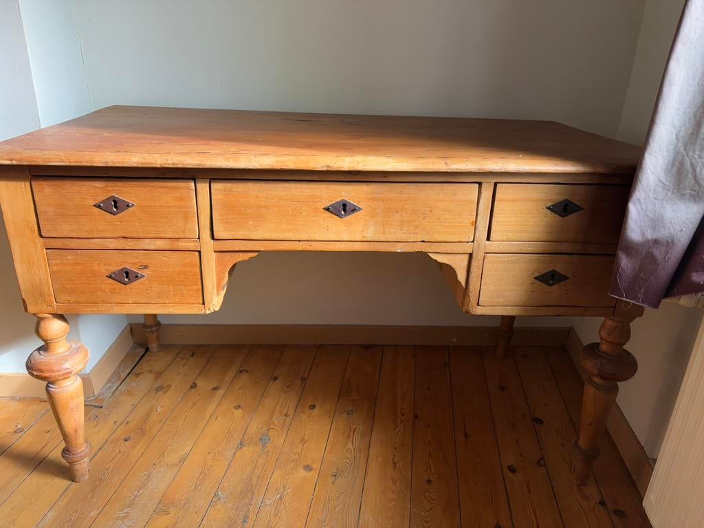 Bureau en pitchpin, Enlèvement, Utilisé, Bureau