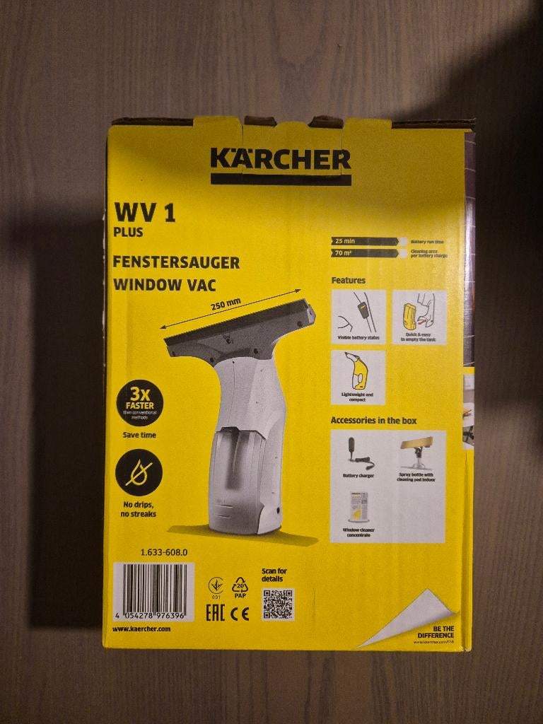 Kärcher WV 1 Plus, Ophalen, Raamwisser of Trekker