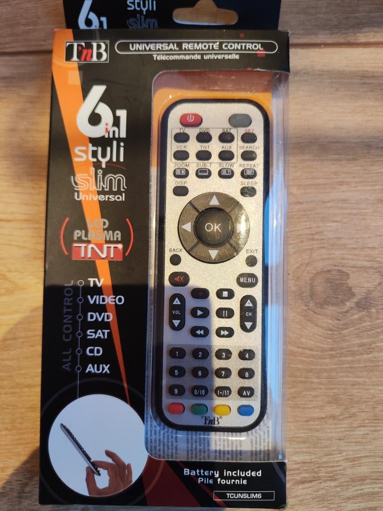 T'nB TCUNSLIM6, TV, Hi-fi & Vidéo, Télécommandes, DVD, TV, Enlèvement