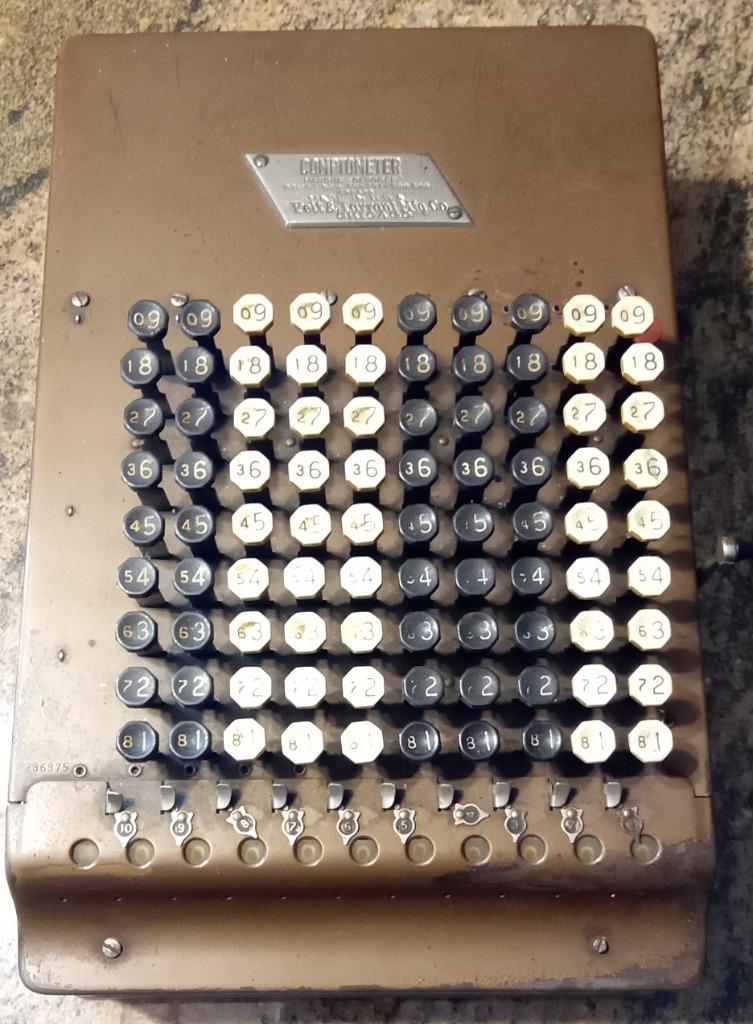 MACHINE A CALCULER - COMPTOMETER - MODEL "H" DE 1920, Antiquités & Art, Enlèvement ou Envoi