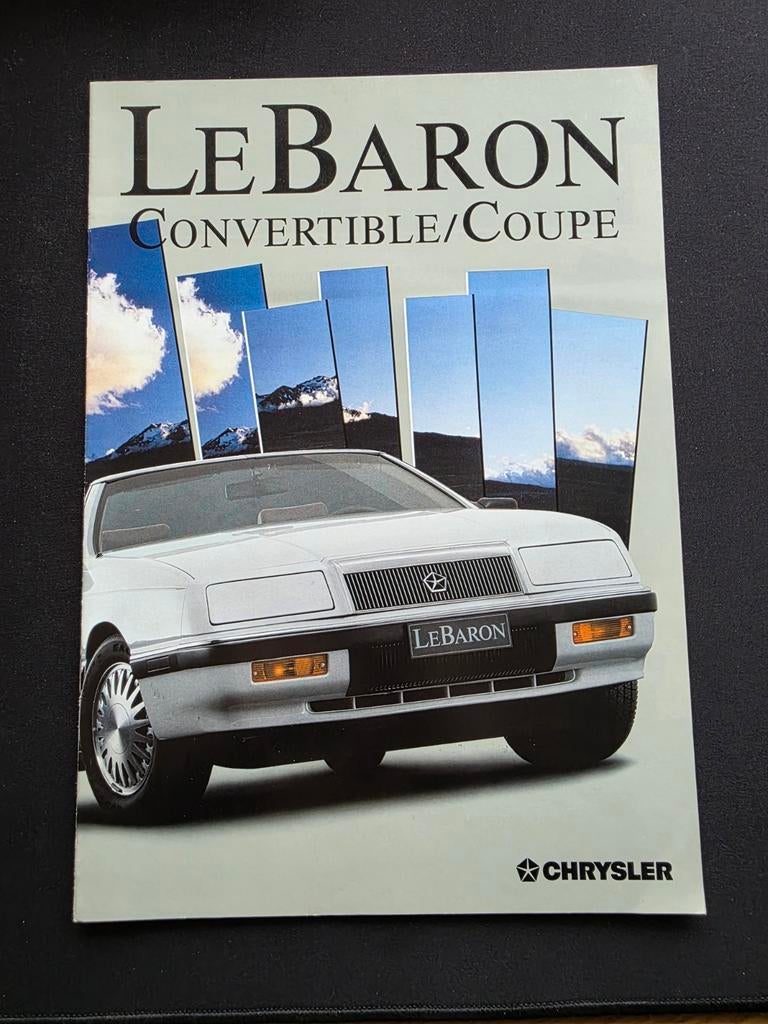 Brochure Chrysler LeBaron, Livres, Autos | Brochures & Magazines, Enlèvement ou Envoi