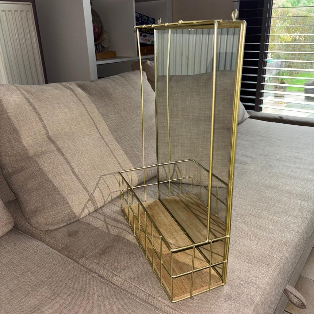 Joli présentoir avec miroir, Huis en Inrichting, Woonaccessoires | Spiegels, Zo goed als nieuw, Minder dan 50 cm, Minder dan 100 cm