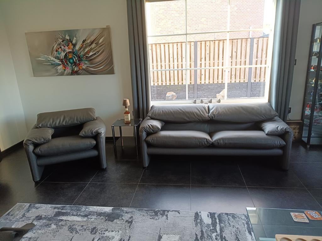 Cassina Maralonga LEDER, Huis en Inrichting, Zetels | Zetels, Design, Nieuw, 75 tot 100 cm, Ophalen of Verzenden