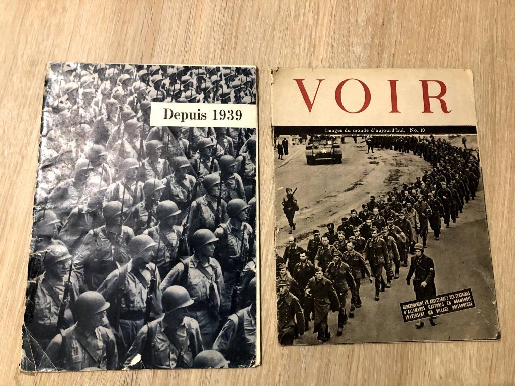 Magazines WW2 VOIR petit format et 1939, Collections, Enlèvement ou Envoi, Armée de terre, Livre ou Revue