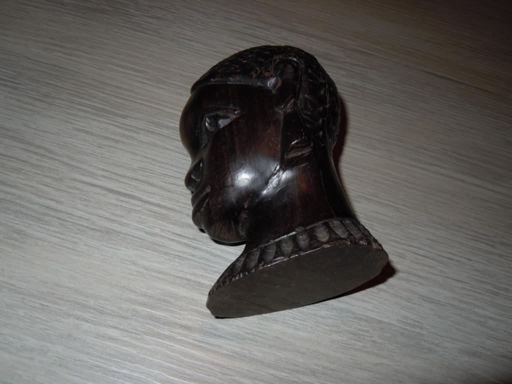 houten buste Afrika - houten beer, Enlèvement ou Envoi