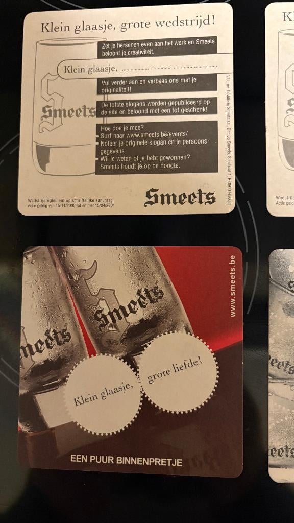 Billets de bière Smeets Extra Hasselt, Collections, Enlèvement ou Envoi, Neuf, Ustensile