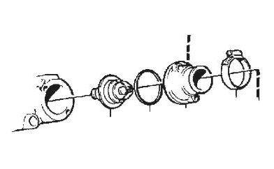 Volvo Thermostaat huis Diesel D24 1985-1986 Volvo onderdeel, Enlèvement ou Envoi, Neuf