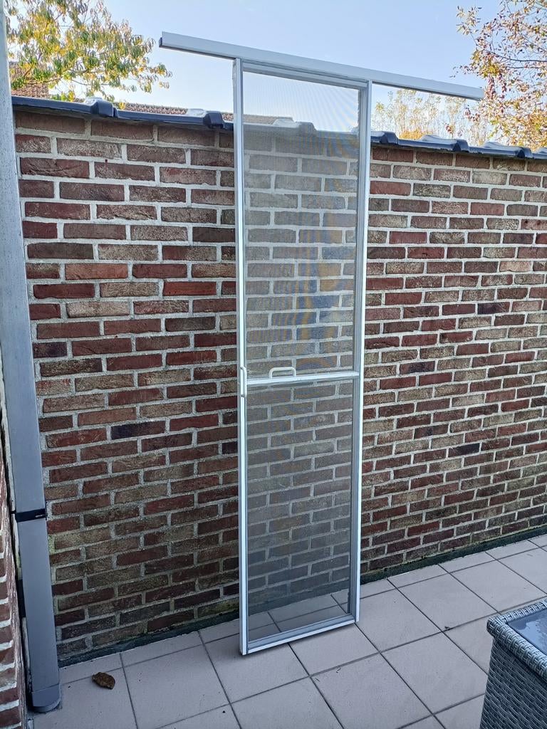 Vliegenraam schuifdeur, Ophalen, Gebruikt, Aluminium