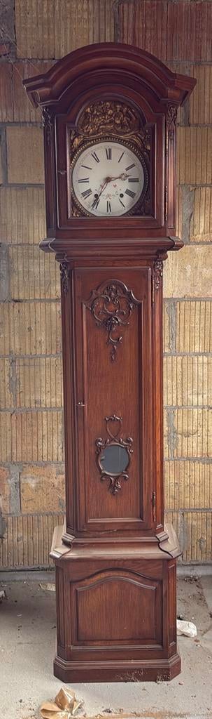 Staande klok / Comtoise klok – massief hout – decoratief, Ophalen