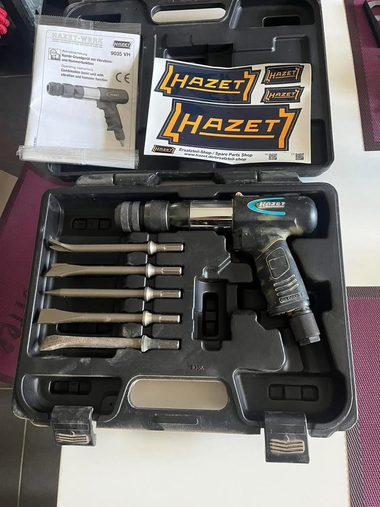 Hazet pneumatic beitels, Ophalen