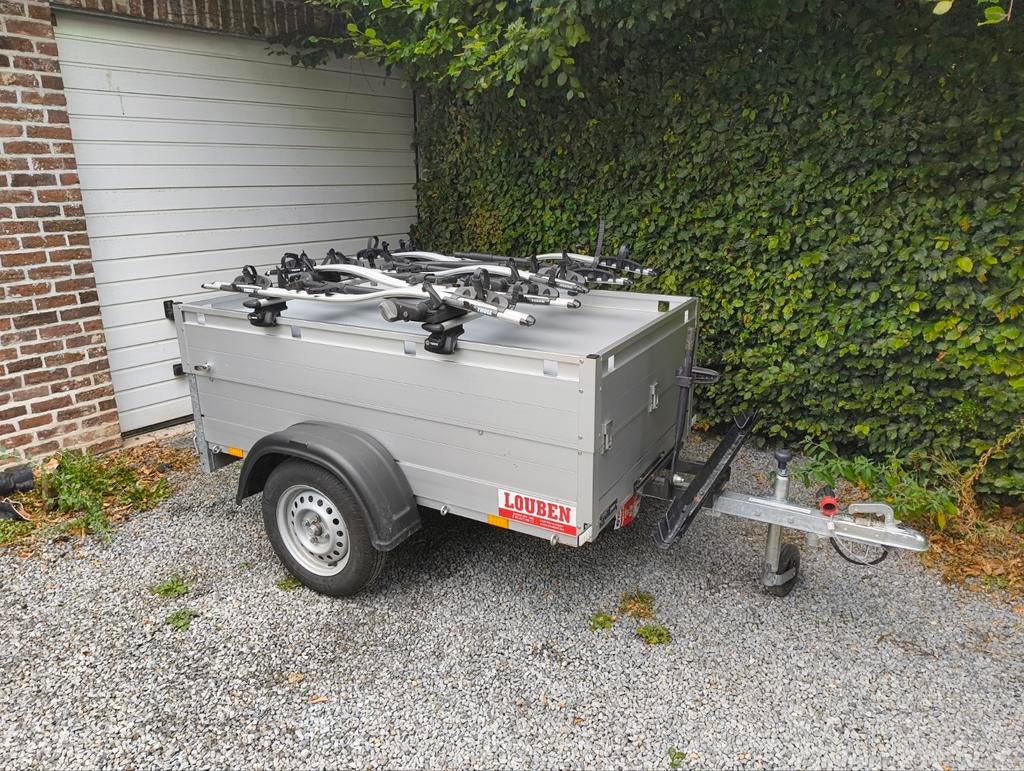 A LOUER Chariot à bagages Anssems avec porte-vélos, Autos : Divers, Remorques, Comme neuf, Enlèvement