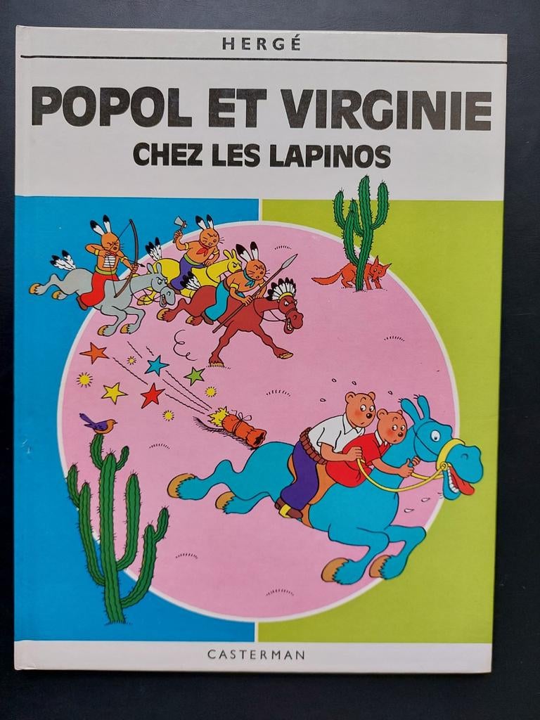 TINTIN HERGÉ popol et Virginie au pays des lapinos 1982 neuf, Livres, Enlèvement ou Envoi