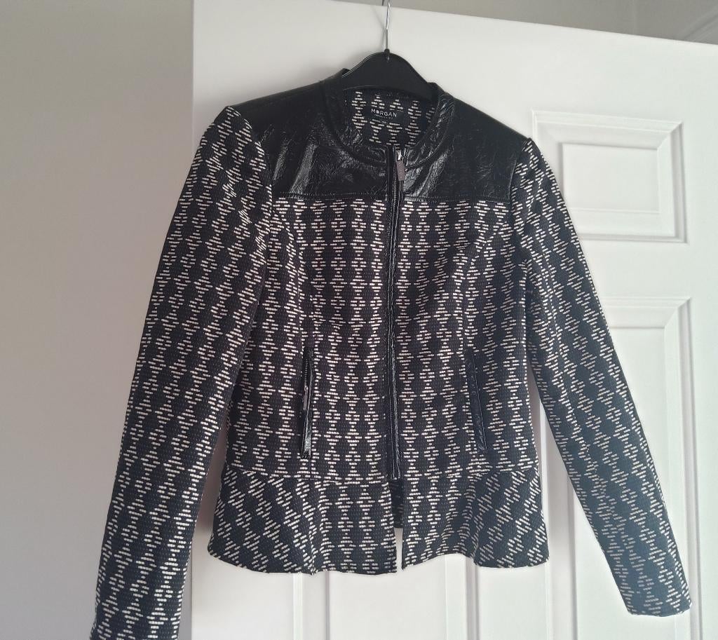 Jasje Morgan de toi, Kleding | Dames, Jasjes, Kostuums en Pakken, Zo goed als nieuw, Jasje, Maat 38/40 (M), Zwart, Ophalen of Verzenden