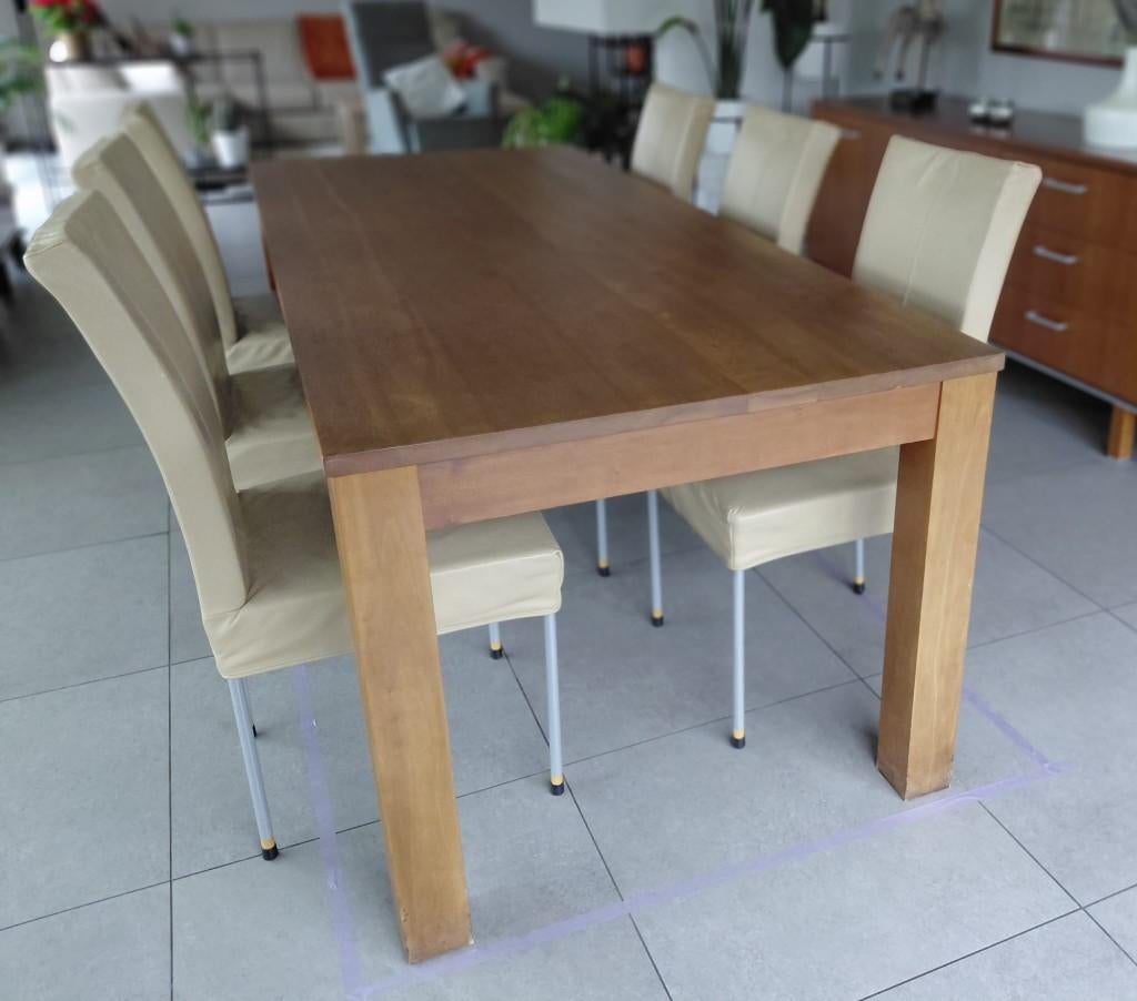 Salon en merisier., Maison & Meubles, Salles à manger complètes, Utilisé, 6 à 8 chaises, Enlèvement