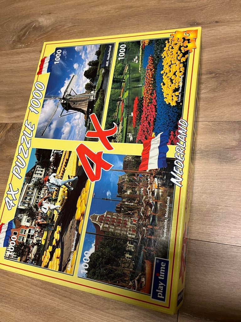 Puzzel 1000 stukjes x 4, Ophalen, Gebruikt