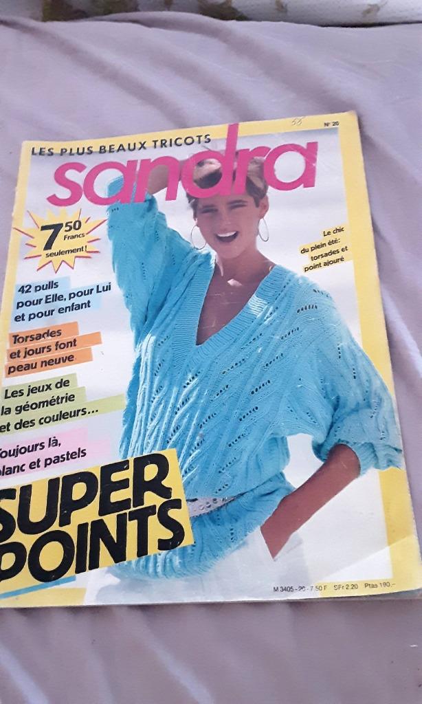 Livre de tricot sandra no 20, Hobby & Loisirs créatifs, Enlèvement ou Envoi, Utilisé, Tricot, Patron ou Livre