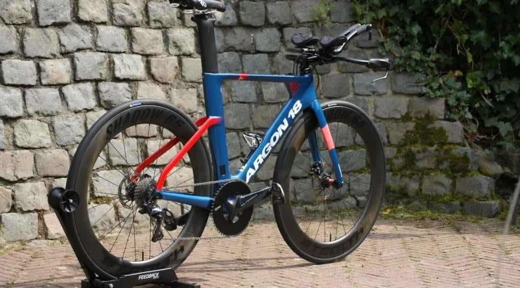 Vélo de contre-la-montre Argon 18 E117 TRI Disc, Vélos & Vélomoteurs, Autres marques, Comme neuf, Enlèvement, 53 à 57 cm