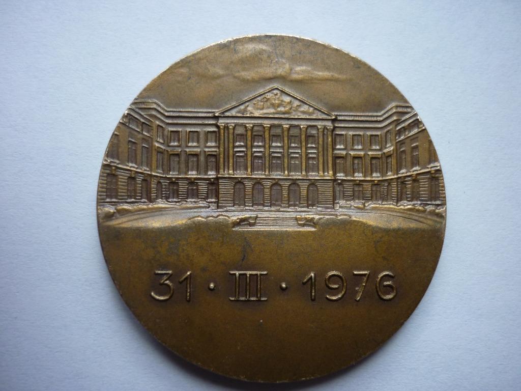 Médaillon des 25 ans du Royaume de Baudouin (bronze), Enlèvement ou Envoi, Comme neuf, Timbre(s) ou Monnaie(s)