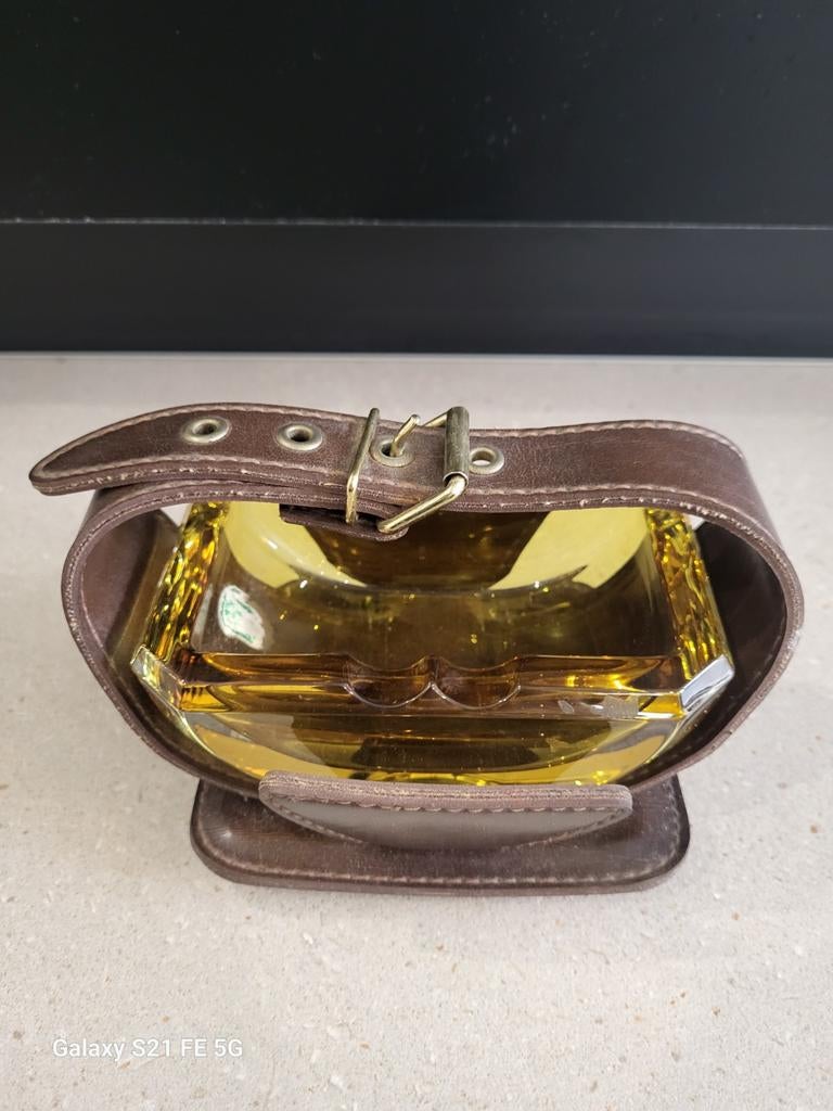 Cendrier Italien vintage en cristal vers 1960, art déco, Antiquités & Art, Enlèvement ou Envoi
