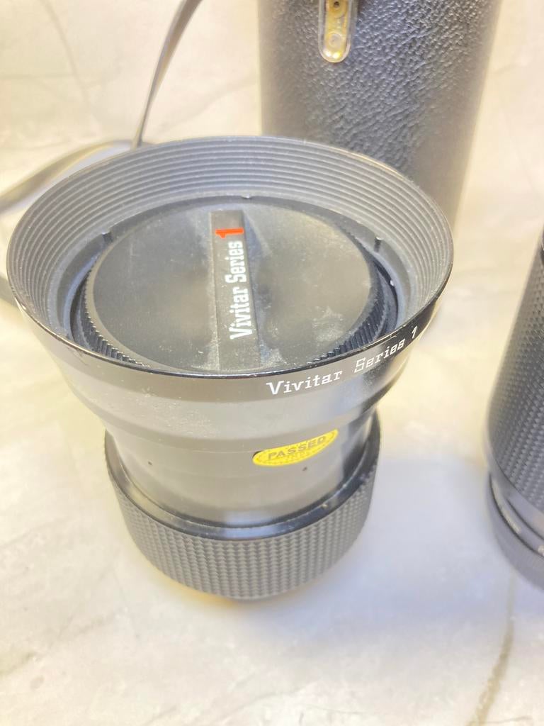 Objectifs photographiques Vivitar Series 1 avec étuis, Ophalen of Verzenden, Zo goed als nieuw