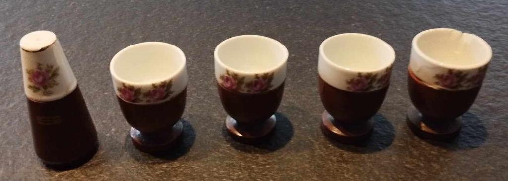 coquetiers vintage et salière, Collections, Enlèvement ou Envoi, Maison et Meubles