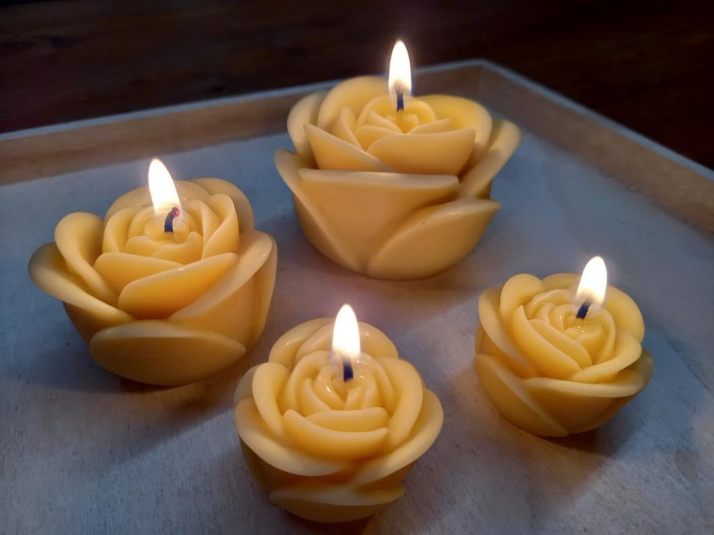 Handgemaakte bijenwas kaarsen, Ophalen of Verzenden, Nieuw