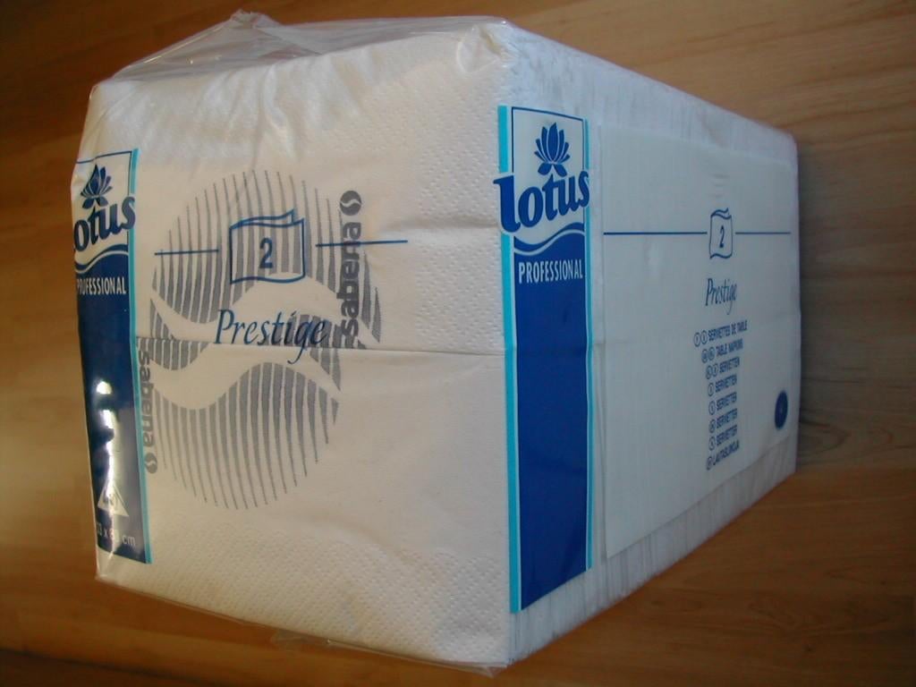 Serviettes Sabena Prestige Lotus Professional 40p bleu foncé, Collections, Souvenirs Sabena, Neuf, Enlèvement ou Envoi