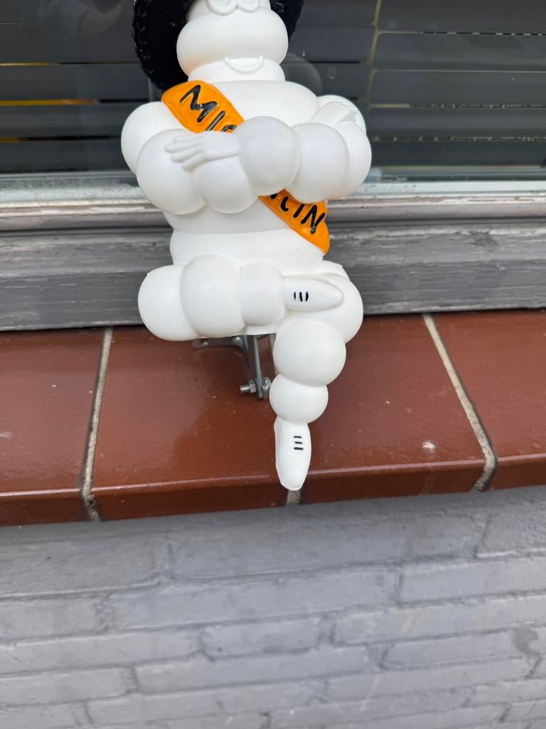 Michelin Bibendum Cowboy pop, Verzamelen, Ophalen of Verzenden, Gebruikt, Reclamebord