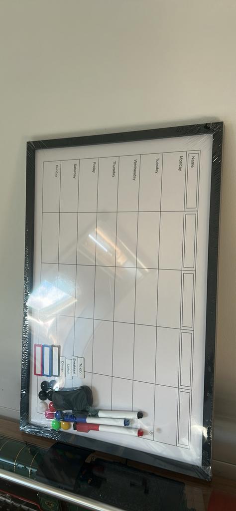 Whiteboard te koop, Huis en Inrichting, Woonaccessoires | Memoborden, Ophalen, Nieuw