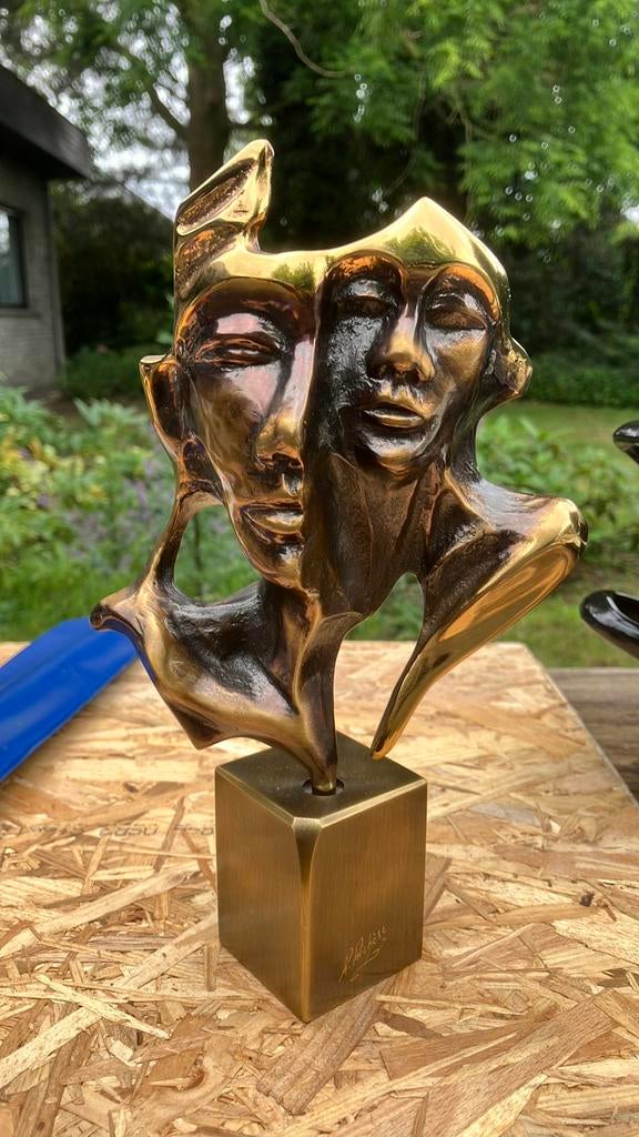 Prachtig bronzen beeld R Richise, Antiek en Kunst, Kunst | Beelden en Houtsnijwerken, Ophalen